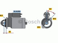 Electromotor MERCEDES S-CLASS (W220) (1998 - 2005) Bosch 0 986 020 360