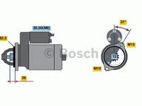 Electromotor MERCEDES SPRINTER 4,6-t caroserie (906) (2006 - 2016) Bosch 0 986 021 360