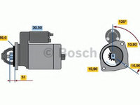Electromotor MERCEDES VARIO platou / sasiu (1996 - 2016) Bosch 0 986 017 240