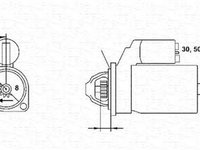 Electromotor NISSAN MICRA II K11 MAGNETI MARELLI 943251896010