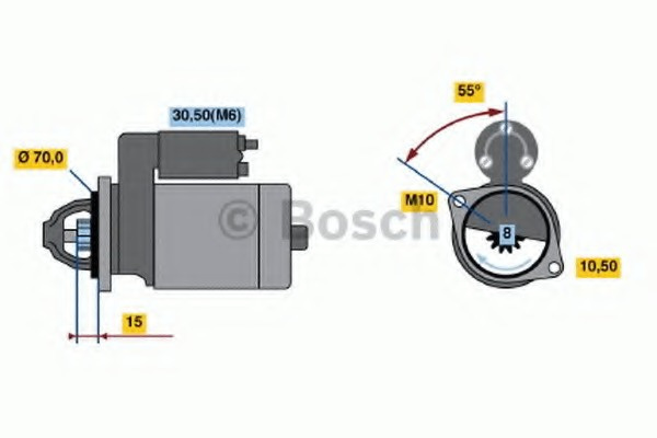 Electromotor # Nissan Primera 1.8 combi [wp12] benzina 115cp/85kw QG18DE 2002 2003 2004 2005 2006 2007 # 0 986 018 630 # BOSCH