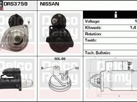 Electromotor NISSAN PRIMERA P11 DELCOREMY DRS3759