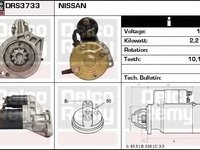 Electromotor NISSAN SUNNY III Hatchback N14 DELCOREMY DRS3733