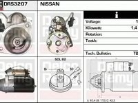 Electromotor NISSAN SUNNY III Hatchback N14 DELCOREMY DRS3207