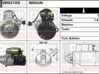 Electromotor NISSAN SUNNY III Liftback N14 DELCOREMY DRS3729