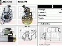 Electromotor NISSAN TERRANO II R20 DELCOREMY DRS3758