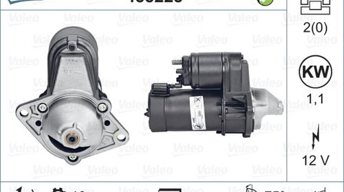 Electromotor OPEL AGILA A H00 VALEO 458228