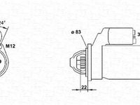 Electromotor OPEL ASTRA F 56 57 MAGNETI MARELLI 943251438010