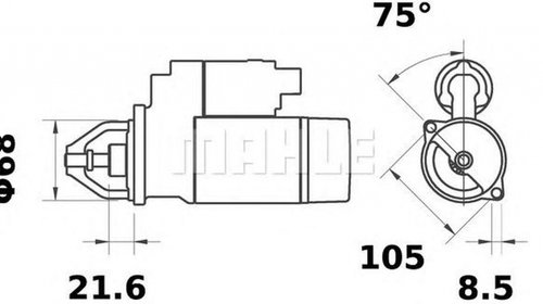 Electromotor OPEL ASTRA F hatchback 53 54 58 