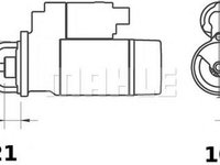 Electromotor OPEL ASTRA G caroserie F70 MAHLE ORIGINAL MS97