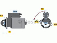 Electromotor OPEL ASTRA G hatchback (F48_, F08_) (1998 - 2009) Bosch 0 986 017 120