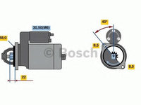 Electromotor OPEL ASTRA GTC J (2011 - 2016) Bosch 0 986 023 660