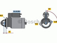 Electromotor OPEL ASTRA H (L48) (2004 - 2016) Bosch 0 986 021 240
