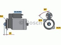 Electromotor OPEL COMBO 71 BOSCH 0986018321