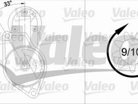 Electromotor OPEL CORSA A hatchback 93 94 98 99 VALEO 433296