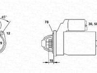 Electromotor OPEL CORSA B 73 78 79 MAGNETI MARELLI 943251607010