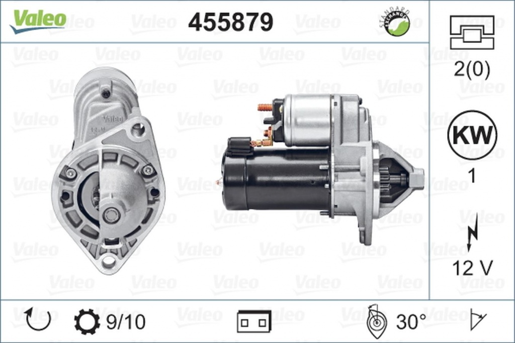 Electromotor OPEL CORSA C F08 F68 VALEO 455879