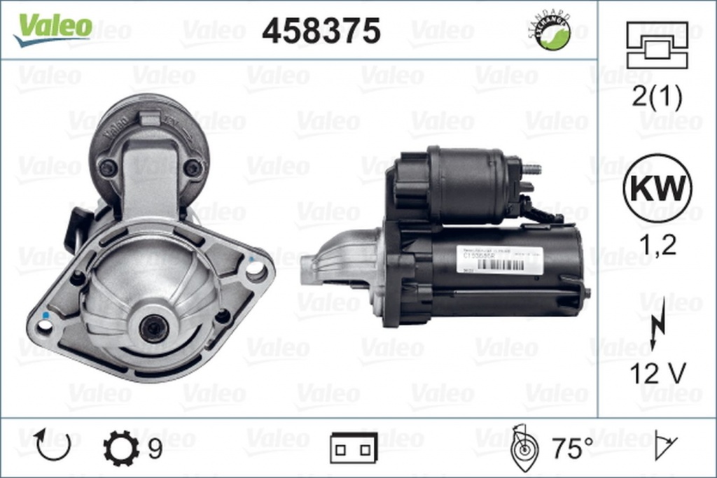 Electromotor OPEL CORSA C F08 F68 VALEO 458375