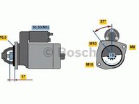 Electromotor OPEL MOVANO B bus BOSCH 0986023530