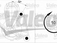 Electromotor OPEL MOVANO Combi (J9) (1998 - 2016) VALEO 455954