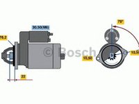 Electromotor OPEL OMEGA B combi 21 22 23 BOSCH 0986019960