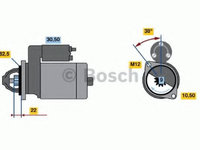 Electromotor OPEL VECTRA B (36_) (1995 - 2002) Bosch 0 986 016 280