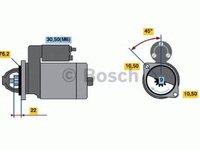 Electromotor OPEL VECTRA C combi BOSCH 0001115020