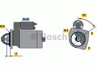 Electromotor PEUGEOT 206 limuzina (2007 - 2016) Bosch 0 986 013 850