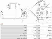 Electromotor PEUGEOT 307 SW (3H) Turism, 03.2002 - 12.2009 AS-PL S3029