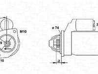 Electromotor PEUGEOT BOXER bus 230P MAGNETI MARELLI 943251920010