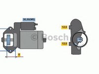 Electromotor RENAULT CLIO II BB0 1 2 CB0 1 2 BOSCH 0986023480