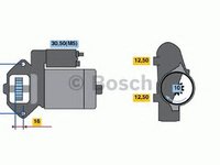 Electromotor RENAULT CLIO II BB0 1 2 CB0 1 2 BOSCH 0986018531