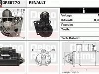 Electromotor RENAULT CLIO II BB0 1 2 CB0 1 2 DELCOREMY DRS8770