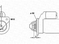 Electromotor RENAULT CLIO II caroserie SB0 1 2 MAGNETI MARELLI 943251305010