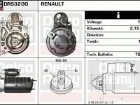 Electromotor RENAULT CLIO II caroserie SB0 1 2 DELCOREMY DRS3200