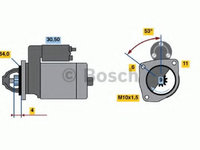 Electromotor RENAULT CLIO III (BR0/1, CR0/1) (2005 - 2016) Bosch 0 986 017 840