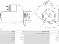 Electromotor RENAULT CLIO IV (BH_) Hatchback, 11.2012 - AS-PL S3007