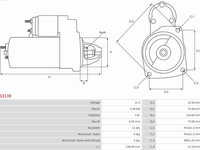 Electromotor RENAULT GRAND SCENIC II (JM0/1_) Dubita, 04.2004 - 06.2009 AS-PL S3139