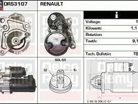 Electromotor RENAULT KANGOO KC0 1 DELCOREMY DRS3107