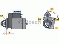 Electromotor RENAULT MEGANE III Grandtour KZ0 1 BOSCH 0001108428