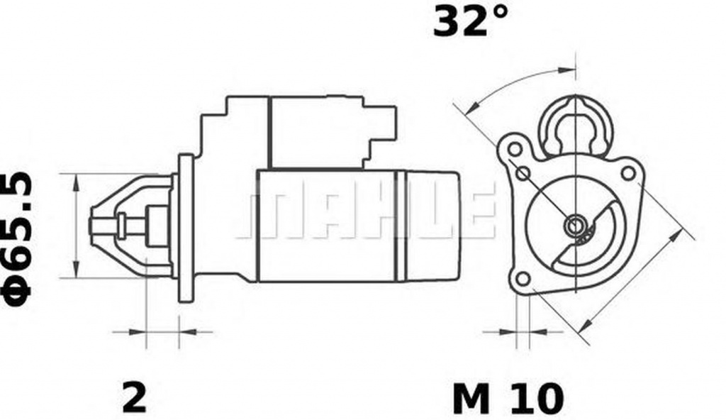 Electromotor RENAULT MEGANE Scenic JA0 1 MAHLE ORIGINAL MS375