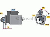 Electromotor RENAULT SCÉNIC II (JM0/1_) (2003 - 2016) Bosch 0 986 018 860