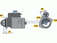 Electromotor RENAULT TRUCKS Midliner BOSCH 0986013170