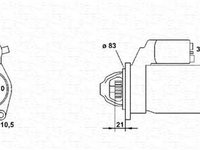 Electromotor SAAB 9-5 YS3E MAGNETI MARELLI 943253106010