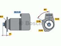 Electromotor SCANIA 3 - series BOSCH 0986012480