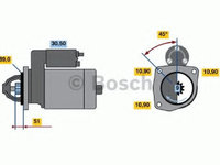Electromotor SCANIA 4 - series (1995 - 2004) Bosch 0 986 011 280