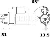 Electromotor SCANIA 4 - series (1995 - 2004) MAHLE ORIGINAL MS 524