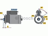 Electromotor SEAT AROSA 6H BOSCH 0001112044