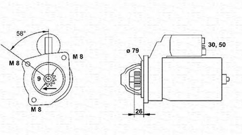 Electromotor SEAT IBIZA I 021A MAGNETI MARELL