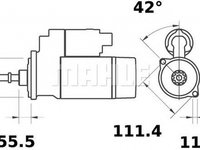 Electromotor SEAT TOLEDO I 1L MAHLE ORIGINAL MS260